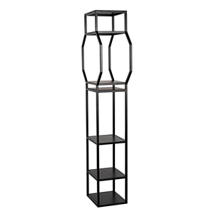 Noir Downtown B Bookcase, Black Metal-Noir Furniture-Blue Hand Home