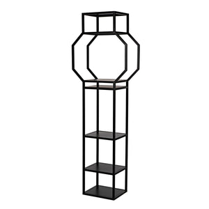 Noir Downtown B Bookcase, Black Metal-Noir Furniture-Blue Hand Home