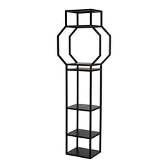 Noir Downtown B Bookcase, Black Metal-Noir Furniture-Blue Hand Home