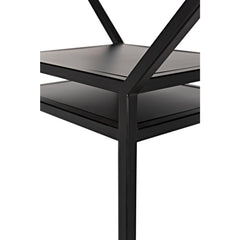 Noir Downtown B Bookcase, Black Metal-Noir Furniture-Blue Hand Home