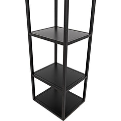 Noir Downtown B Bookcase, Black Metal-Noir Furniture-Blue Hand Home
