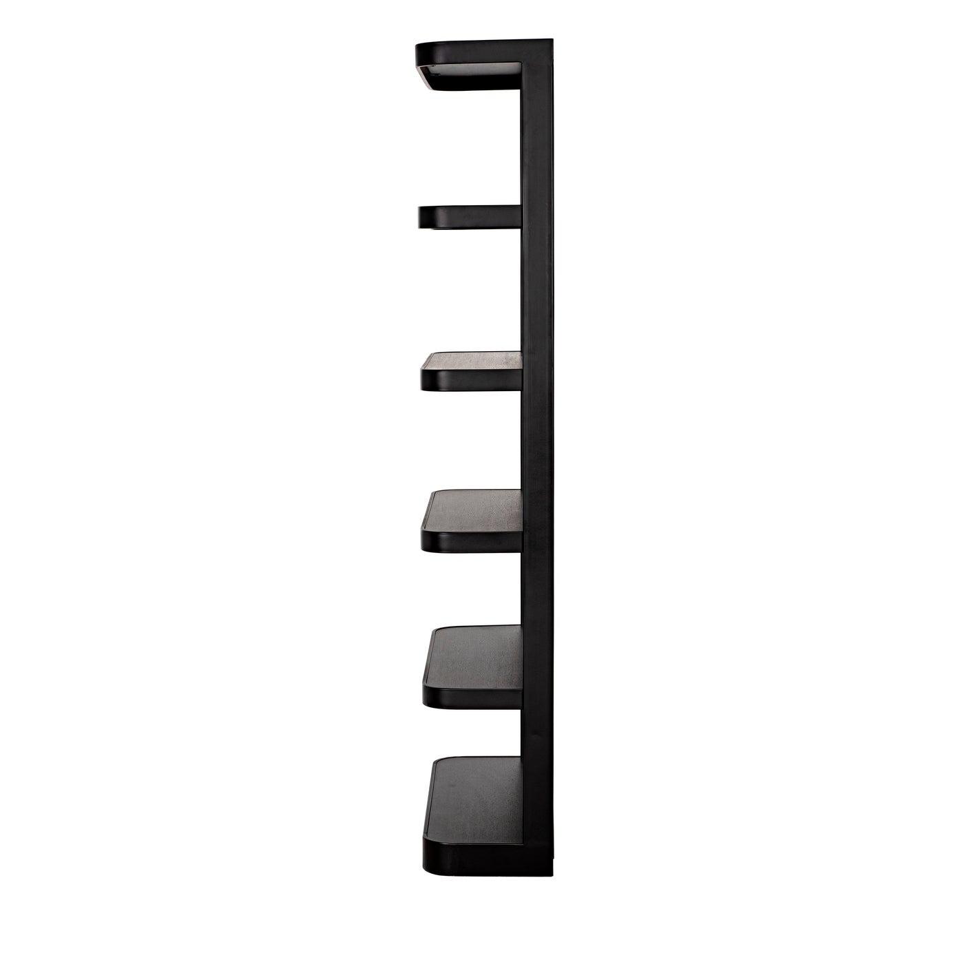 Noir Dido Bookcase, Black Metal-Noir Furniture-Blue Hand Home
