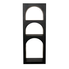 Aqueduct Bookcase, A, Black Metal