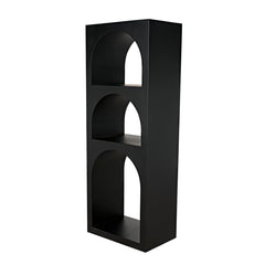 Aqueduct Bookcase, A, Black Metal