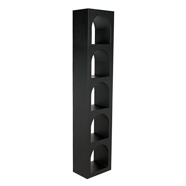 Noir Aqueduct Bookcase, C, Black Metal-Noir Furniture-Blue Hand Home