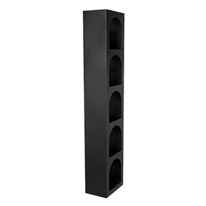 Noir Aqueduct Bookcase, C, Black Metal-Noir Furniture-Blue Hand Home