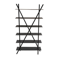 Noir Siddhartha Bookcase, Black Metal-Noir Furniture-Blue Hand Home