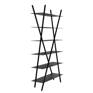 Noir Siddhartha Bookcase, Black Metal-Noir Furniture-Blue Hand Home
