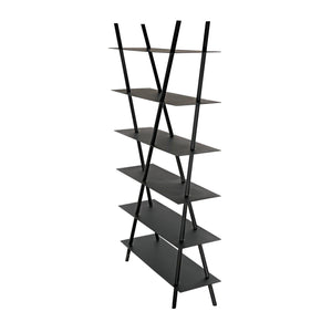Noir Siddhartha Bookcase, Black Metal-Noir Furniture-Blue Hand Home