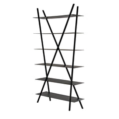 Noir Siddhartha Bookcase, Black Metal-Noir Furniture-Blue Hand Home