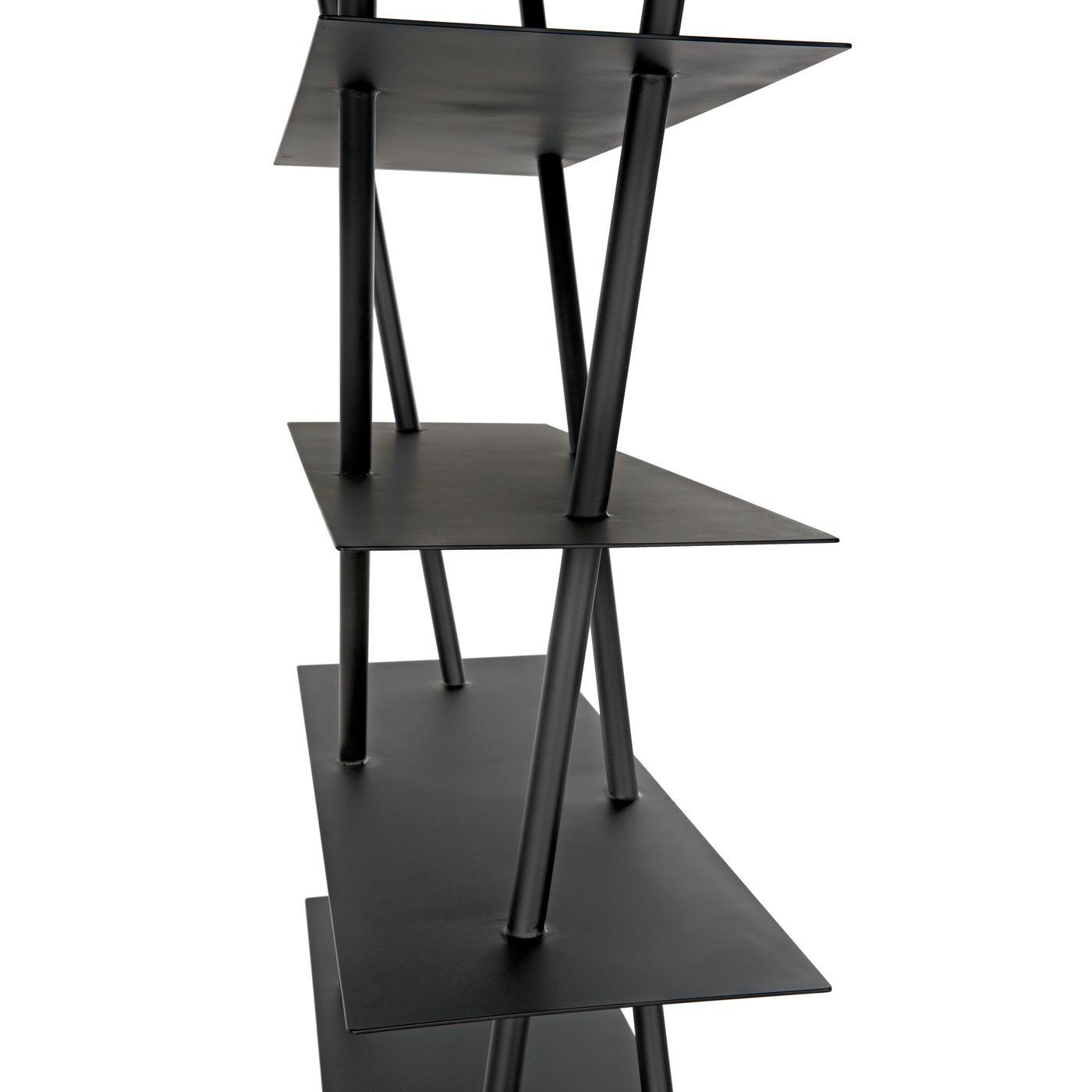 Noir Siddhartha Bookcase, Black Metal-Noir Furniture-Blue Hand Home