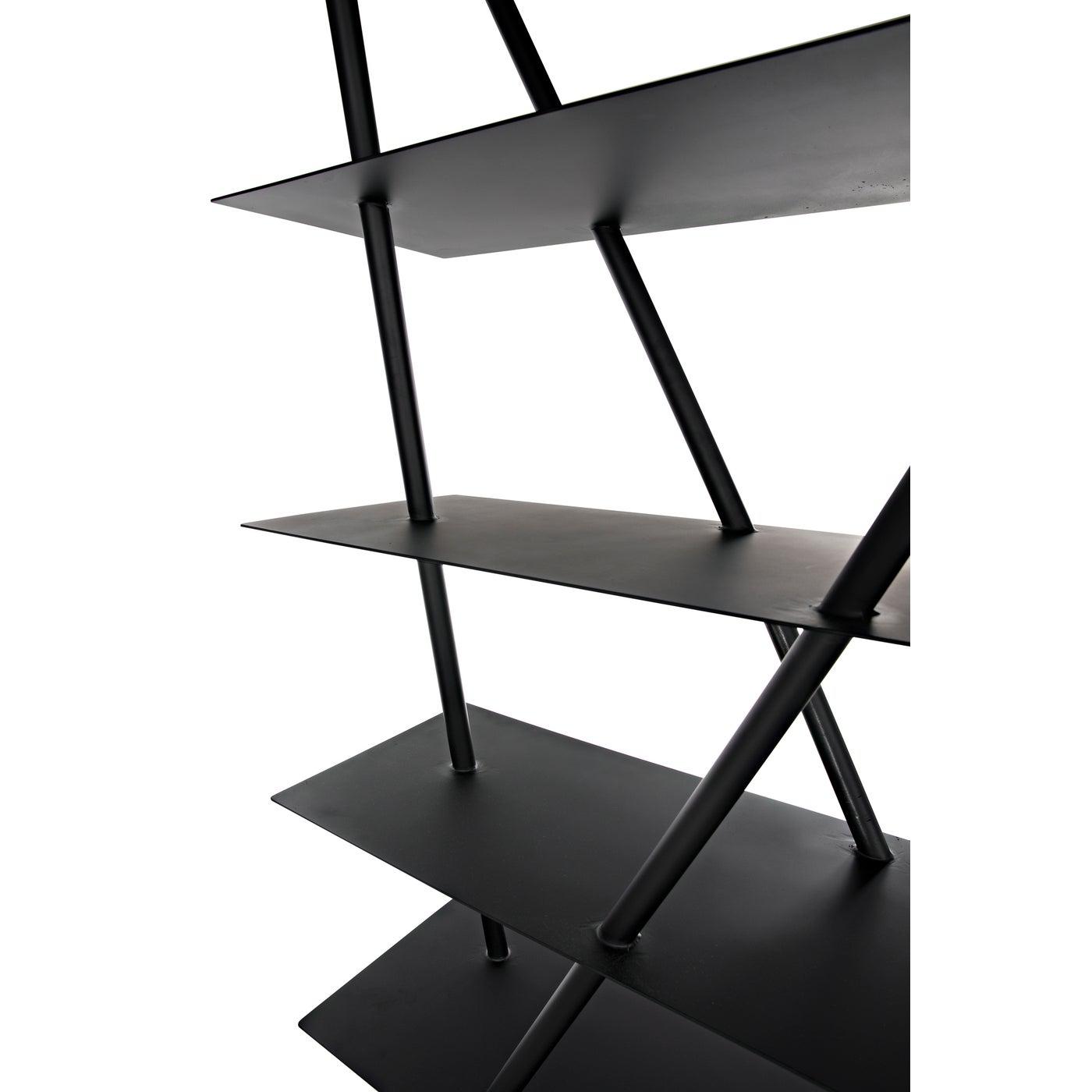 Noir Siddhartha Bookcase, Black Metal-Noir Furniture-Blue Hand Home