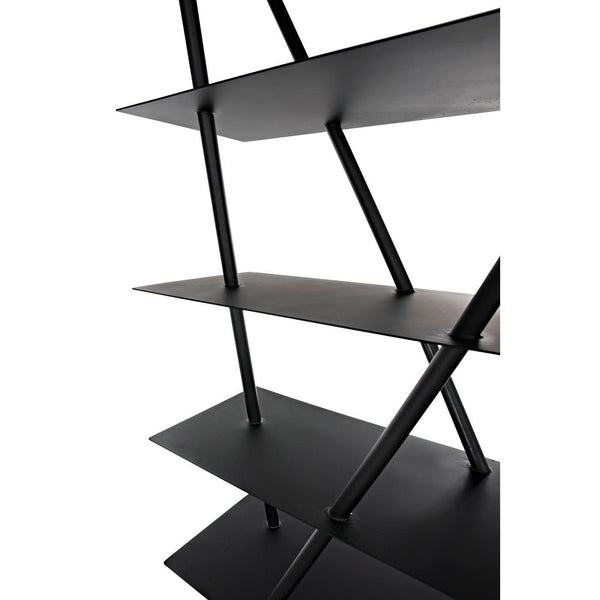 Noir Siddhartha Bookcase, Black Metal-Noir Furniture-Blue Hand Home