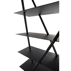 Noir Siddhartha Bookcase, Black Metal-Noir Furniture-Blue Hand Home