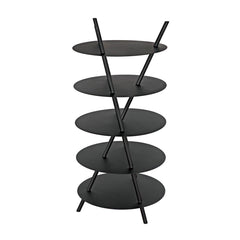 Noir Gautama Shelf, Black Metal-Noir Furniture-Blue Hand Home