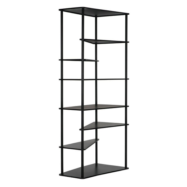 Everest Bookcase-Noir Furniture-Blue Hand Home