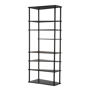 Everest Bookcase-Noir Furniture-Blue Hand Home