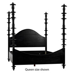 Ferret Bed, Eastern King, Hand Rubbed Black