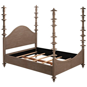 Ferret Bed, Queen, Weathered-Noir Furniture-Blue Hand Home