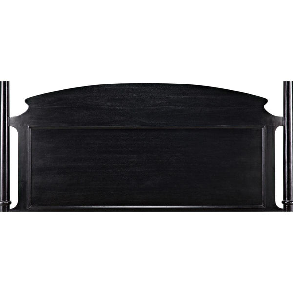Noir Furniture New Douglas Bed, Eastern King, Hand Rubbed Black-Noir Furniture-Blue Hand Home
