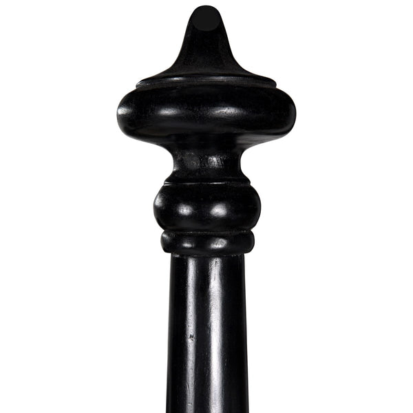 Noir Furniture New Douglas Bed, Eastern King, Hand Rubbed Black-Noir Furniture-Blue Hand Home