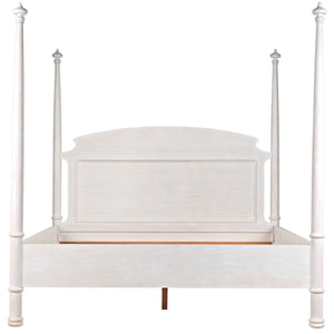Noir Furniture New Douglas Bed, Eastern King, White Washed-Noir Furniture-Blue Hand Home