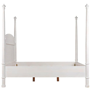 Noir Furniture New Douglas Bed, Eastern King, White Washed-Noir Furniture-Blue Hand Home