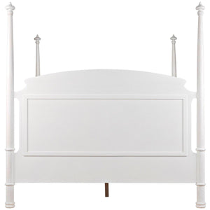 Noir Furniture New Douglas Bed, Eastern King, White Washed-Noir Furniture-Blue Hand Home