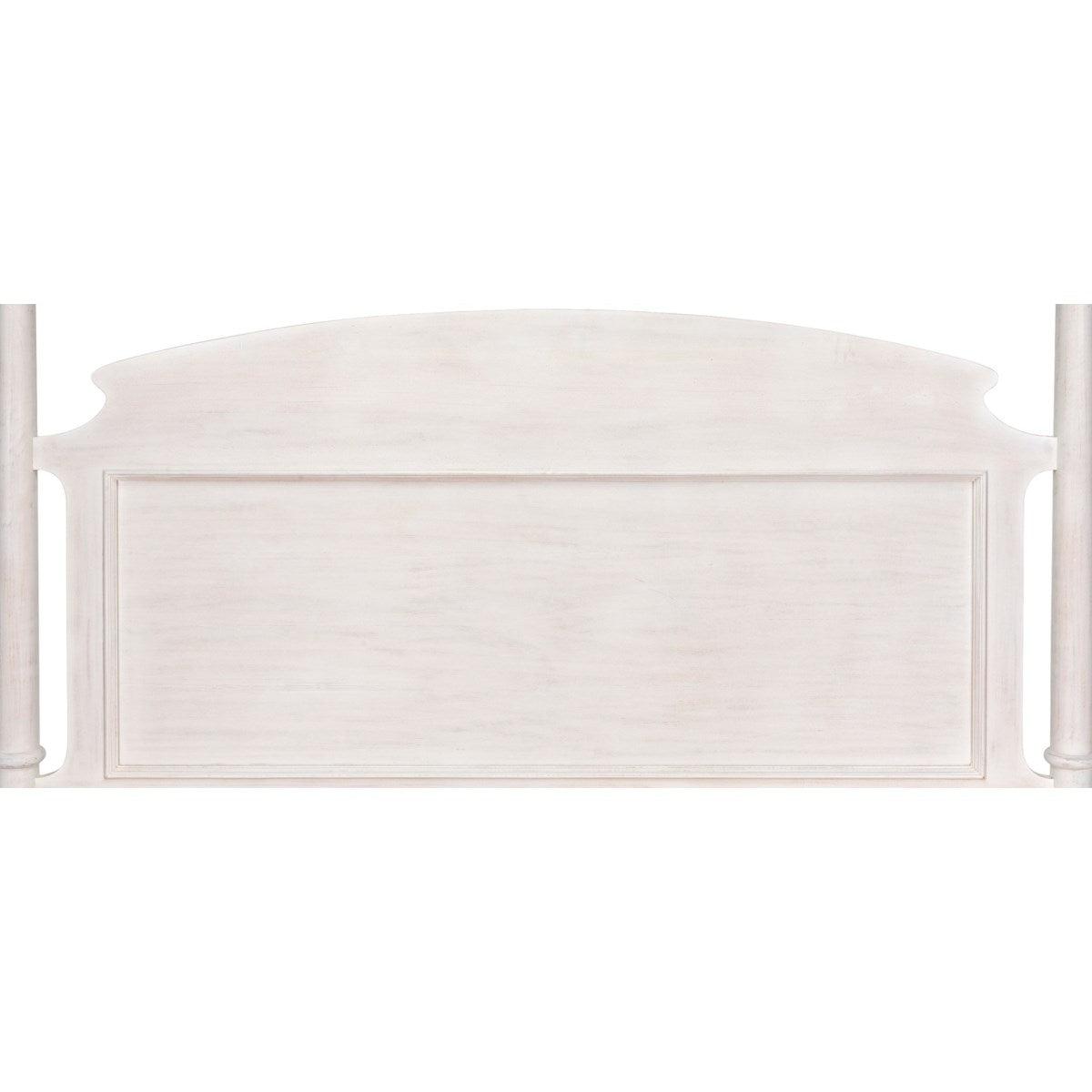Noir Furniture New Douglas Bed, Eastern King, White Washed-Noir Furniture-Blue Hand Home