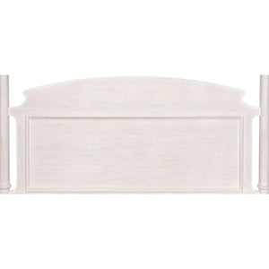 Noir Furniture New Douglas Bed, Eastern King, White Washed-Noir Furniture-Blue Hand Home