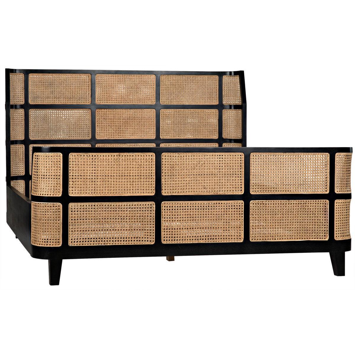 Noir Furniture Porto Bed, EK, HB-Noir Furniture-Blue Hand Home