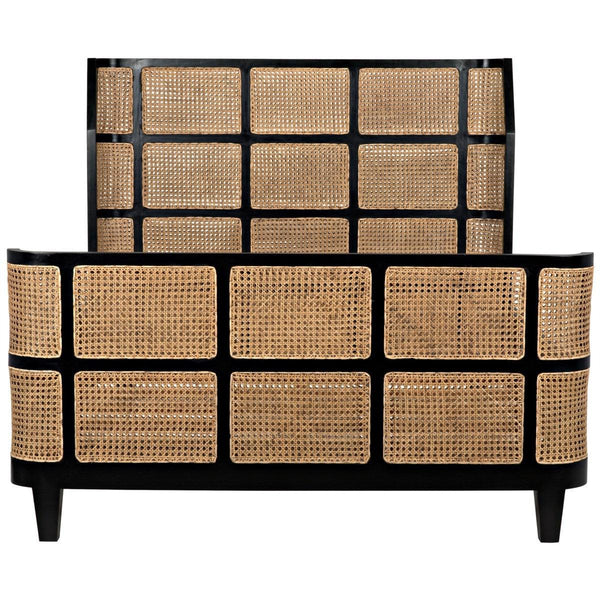 Noir Furniture Porto Bed, Queen, HB-Noir Furniture-Blue Hand Home