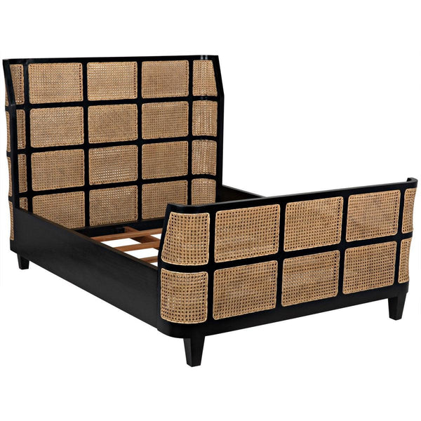 Noir Furniture Porto Bed, Queen, HB-Noir Furniture-Blue Hand Home