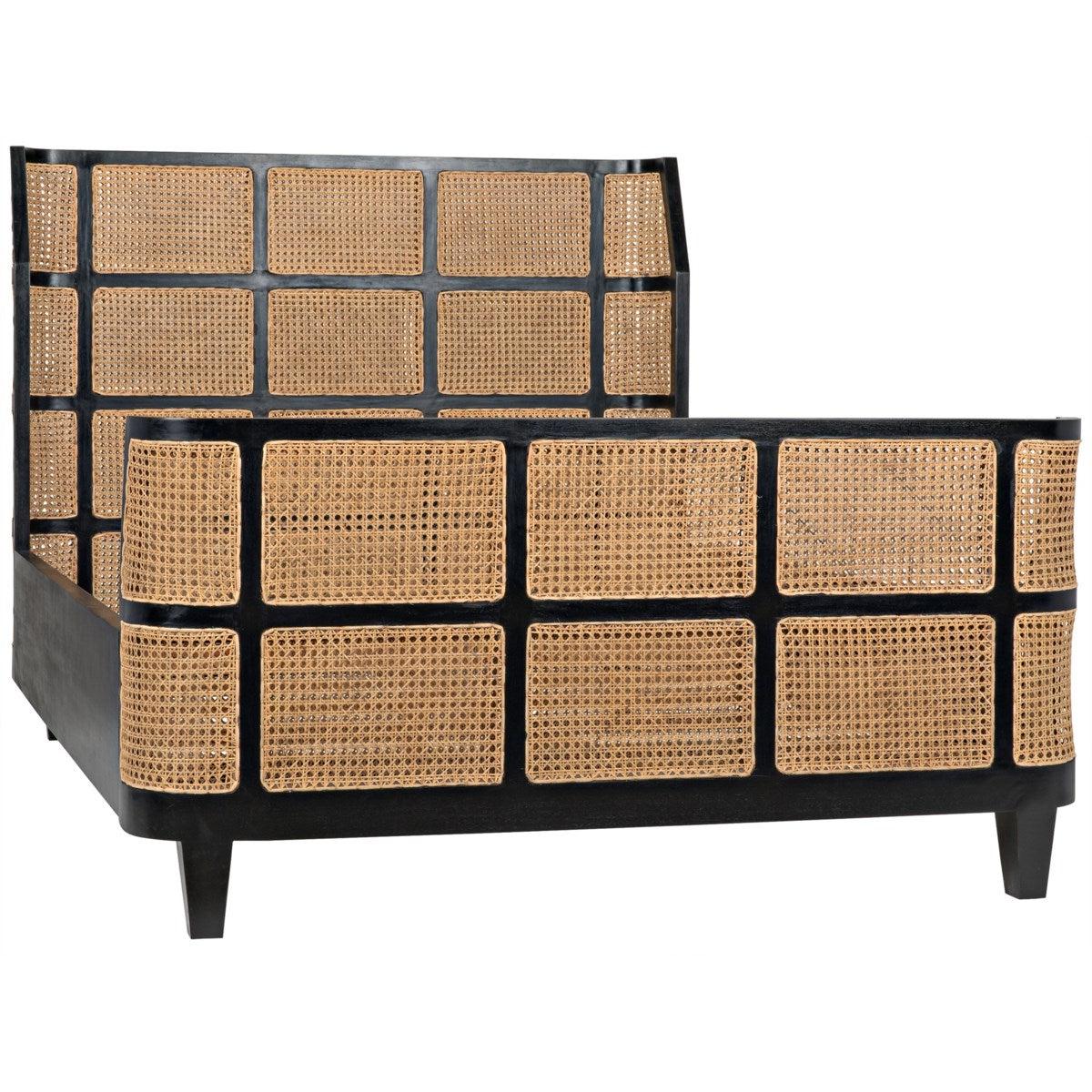 Noir Furniture Porto Bed, Queen, HB-Noir Furniture-Blue Hand Home