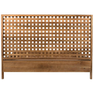 Noir Furniture Quinnton Bed, Queen, Teak-Noir Furniture-Blue Hand Home