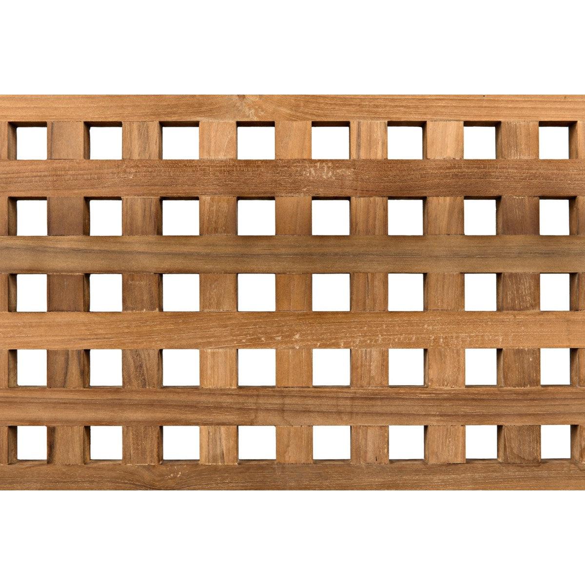 Noir Furniture Quinnton Bed, Queen, Teak-Noir Furniture-Blue Hand Home