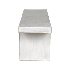 Kir Bench, White Wash-Noir Furniture-Blue Hand Home