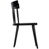 Noir Furniture Esme Chair, Hand Rubbed Black-Noir Furniture-Blue Hand Home
