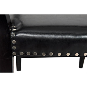 Noir Furniture Kerouac Chair, Distressed Black-Noir Furniture-Blue Hand Home