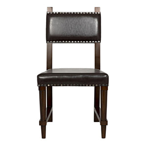 Noir Furniture Kerouac Chair, Distressed Brown-Noir Furniture-Blue Hand Home