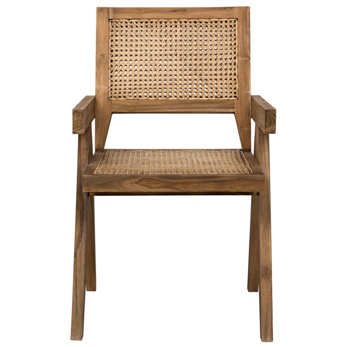 Noir Furniture Jude Chair, Teak with Caning-Noir Furniture-Blue Hand Home