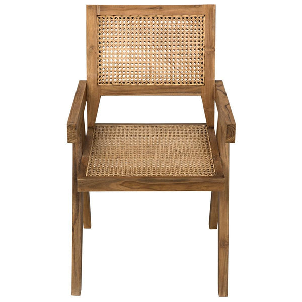 Noir Furniture Jude Chair, Teak with Caning-Noir Furniture-Blue Hand Home