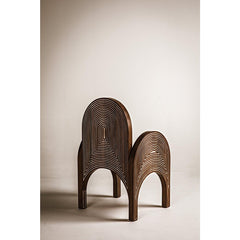 Mars Chair, Dark Walnut with Details