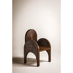 Mars Chair, Dark Walnut with Details