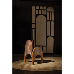 Mars Chair, Dark Walnut with Details