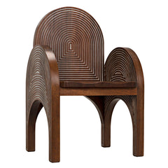 Mars Chair, Dark Walnut with Details