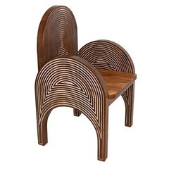 Mars Chair, Dark Walnut with Details