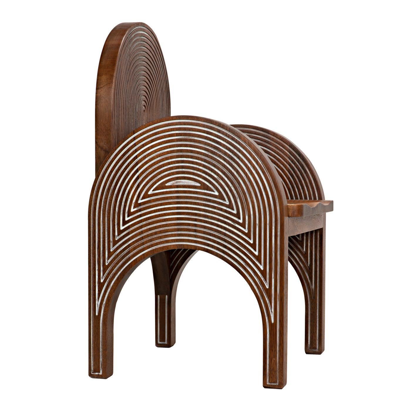 Mars Chair, Dark Walnut with Details