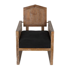Eugenio Chair, Grey Wash with Black Fabric