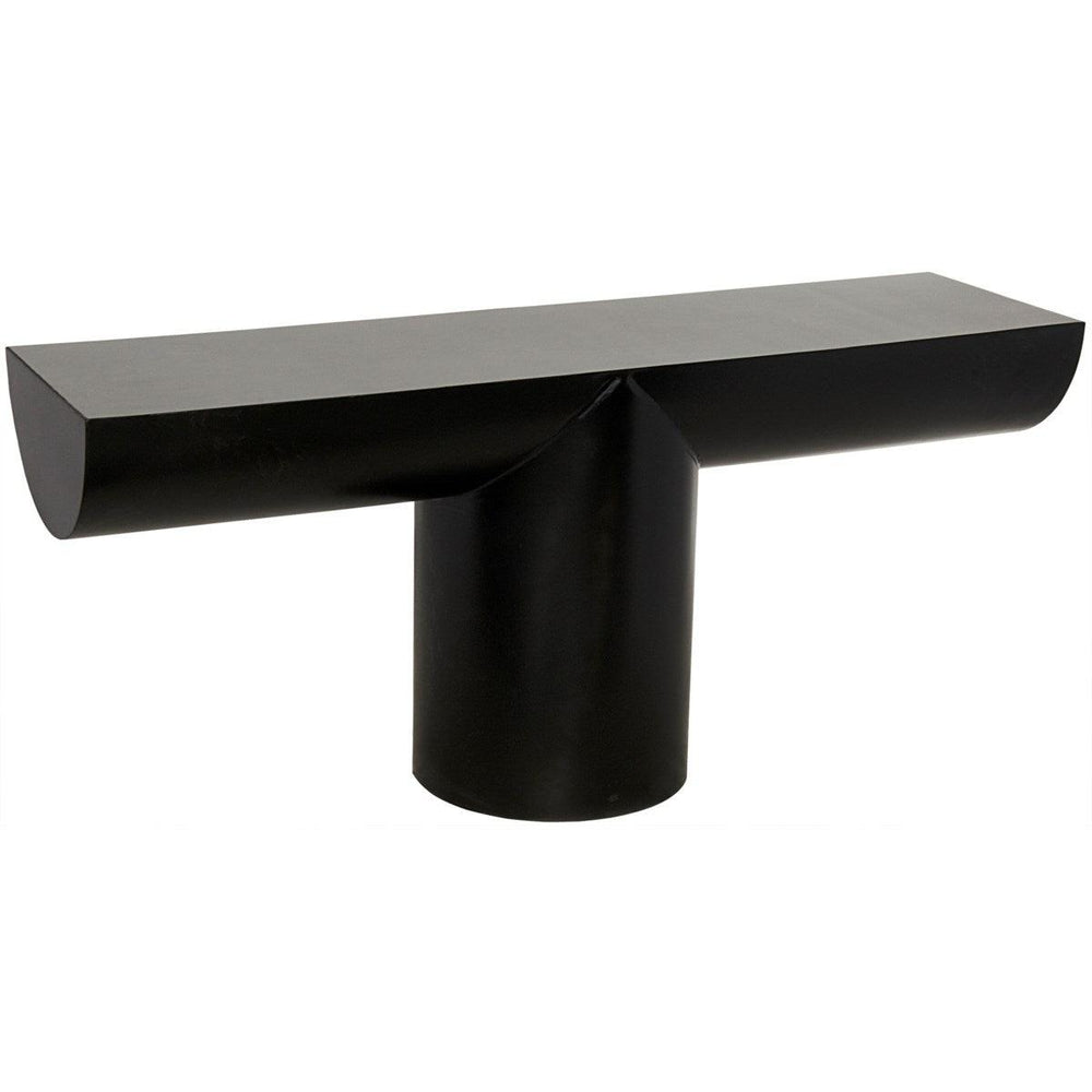 Noir Furniture T Console, Black Metal-Noir Furniture-Blue Hand Home